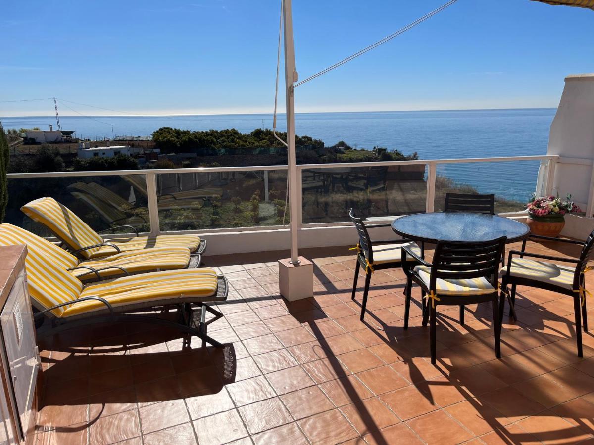 Delightful Burriana House With Magnificent Beach & Sea Views. Nerja Esterno foto