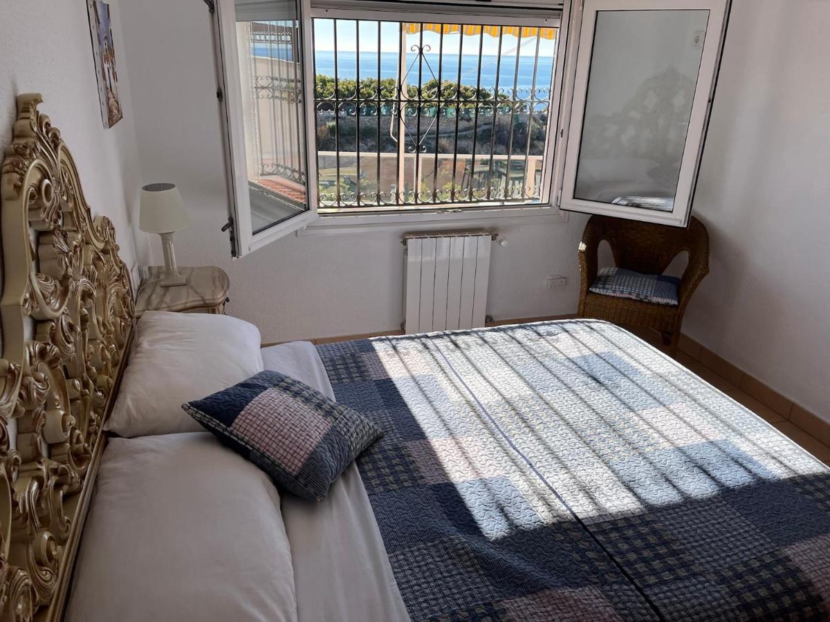 Delightful Burriana House With Magnificent Beach & Sea Views. Nerja Esterno foto
