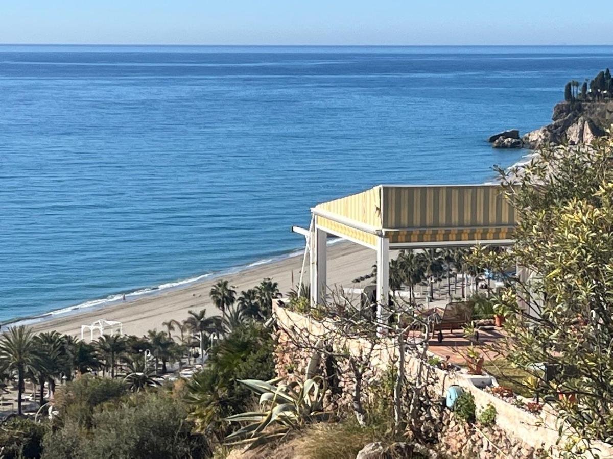 Delightful Burriana House With Magnificent Beach & Sea Views. Nerja Esterno foto